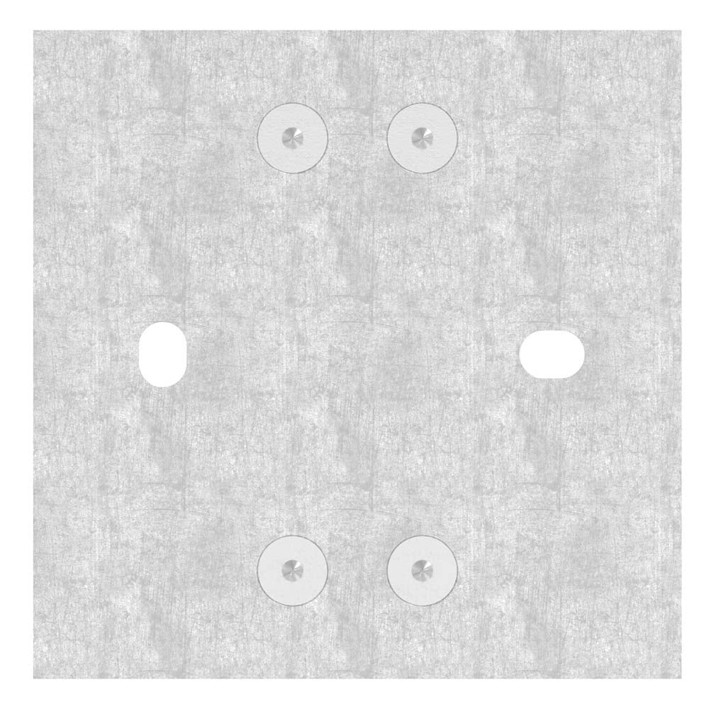 Wandanker zum Spannen, mit Platte 130 x 150 x 10mm, für 40 x 40mm Rohr