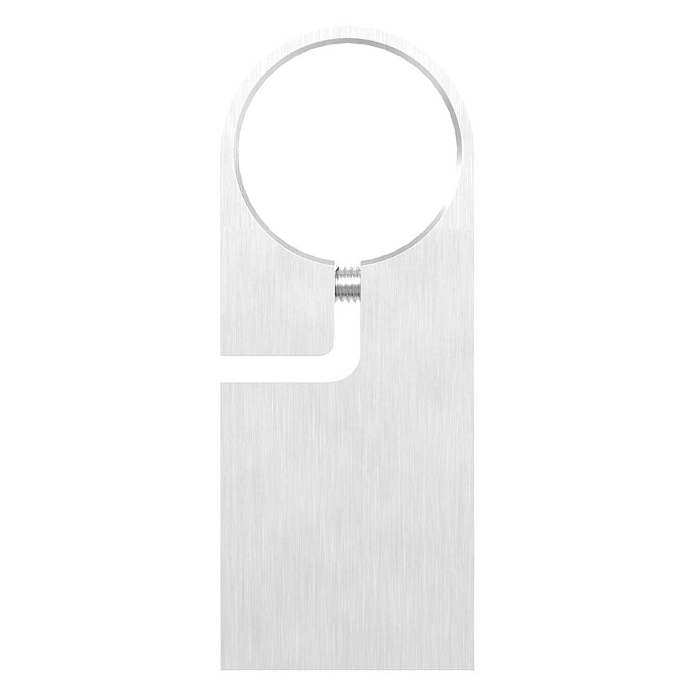 Edelstahl-Spannring, für Rohr ø 42,4mm, Wandabstand 80mm