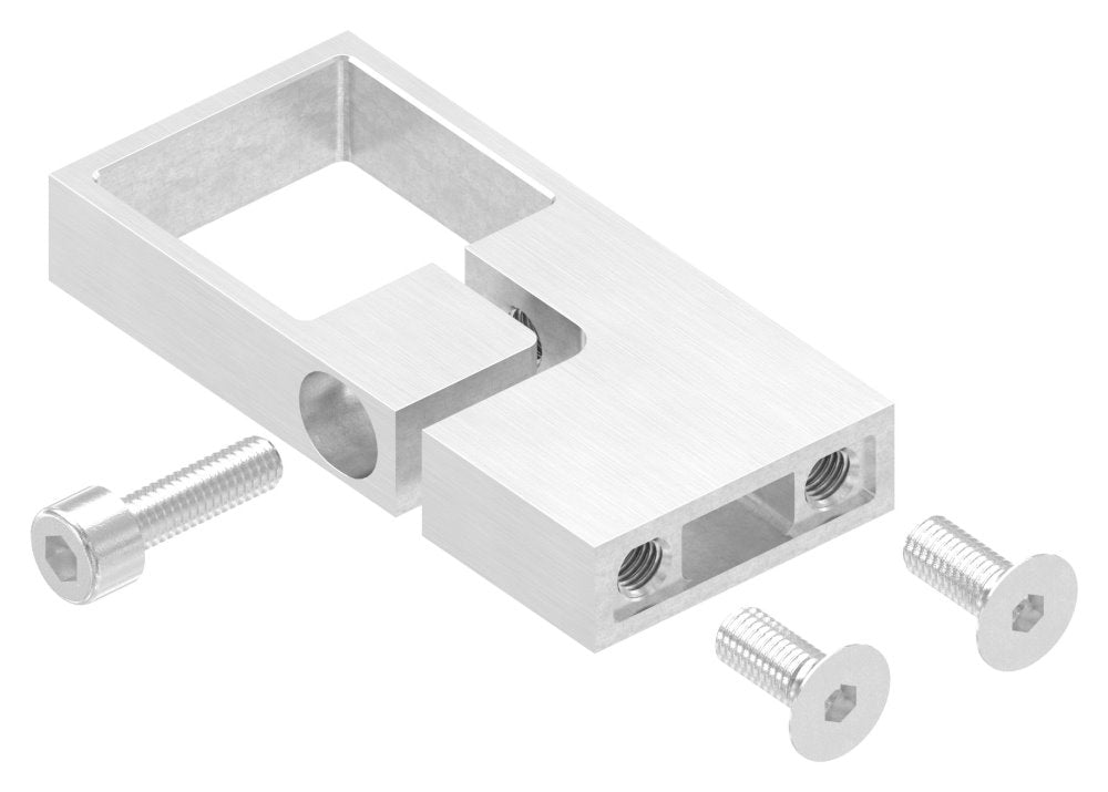 Edelstahl-Spannring, für Rohr 40 x 40mm, Wandabstand 60mm