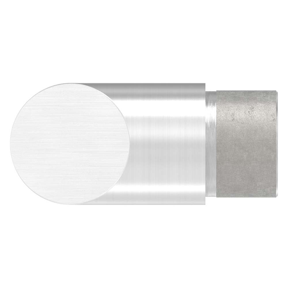 Endstück 45° abgeschrägt, zum Stecken und Kleben, für Rohr 33,7 x 2,0mm