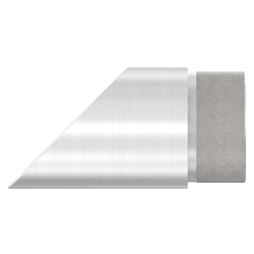 Endstück 45° abgeschrägt, zum Stecken und Kleben, für Rohr 42,4 x 2,0mm