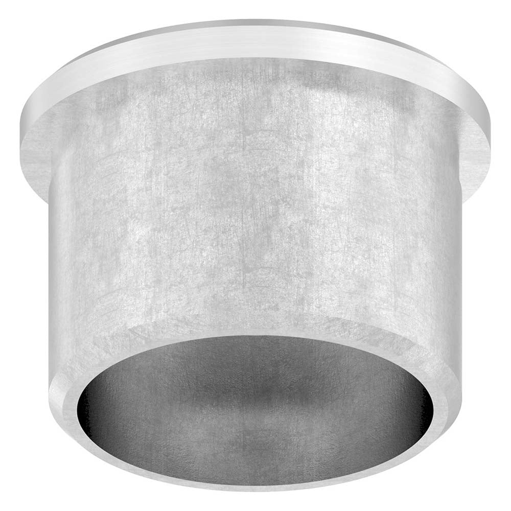 Endkappe flach mit M8 Innengewinde, hohl, für Rohr ø 33,7 x 2,0mm, zum Einkleben