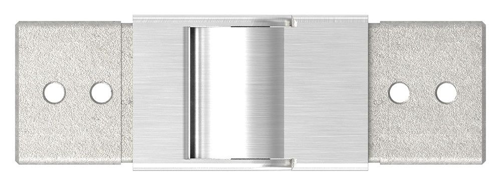 Rohrverbinder abwärts, flexibel 25 - 55°, für Glasleistenrohr 40 x 40 x 1,5mm, V4A