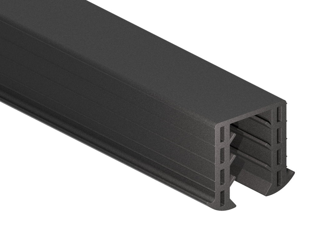 Gummiprofil 6m für Nut 34 x 34mm für Glasstärke 16,76 - 17,52mm
