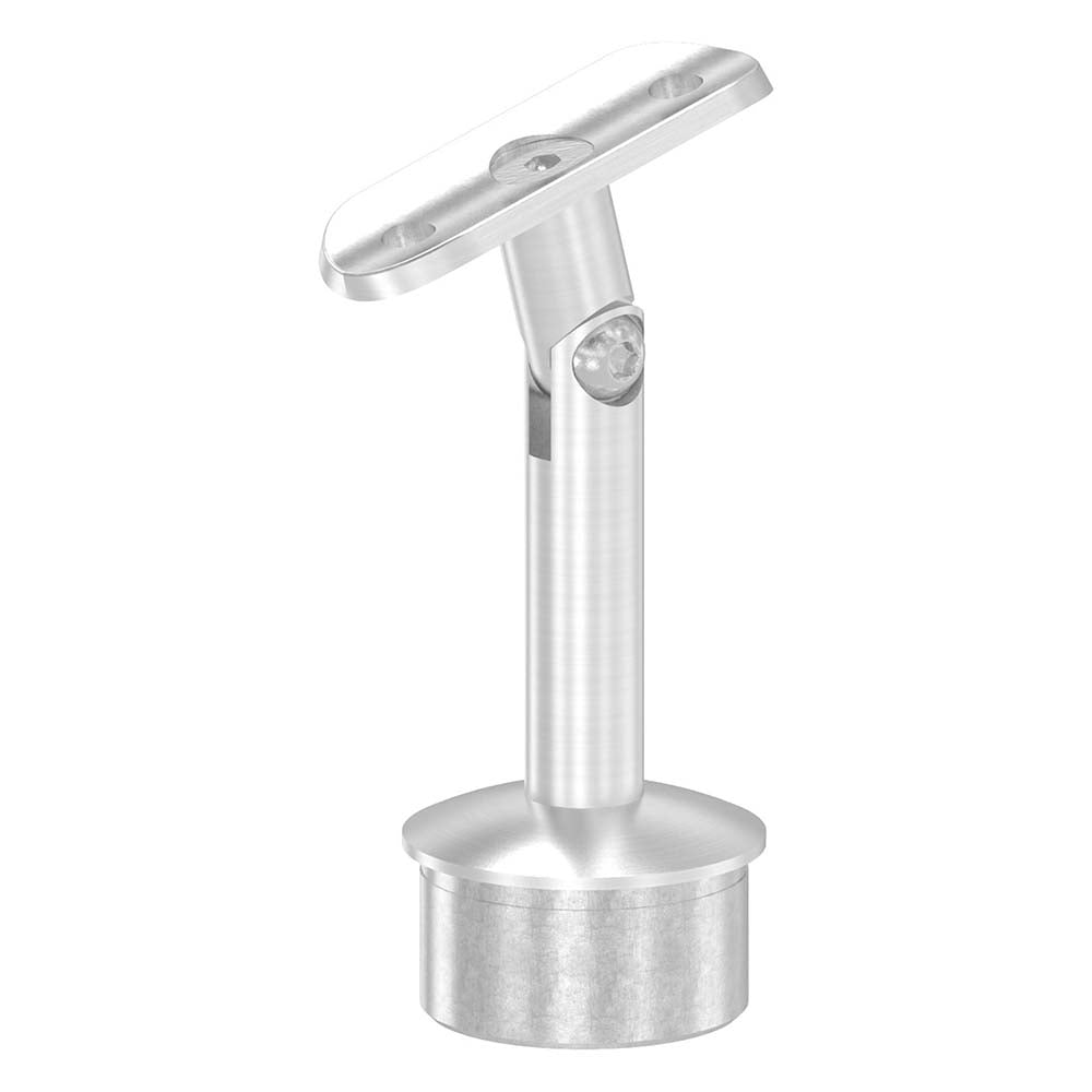 Handlaufstütze ø12mm, verschraubt variabel zur Pfostenbefestigung, für ø 42,4 x 2,0mm Pfosten an Rohr ø 42,4mm