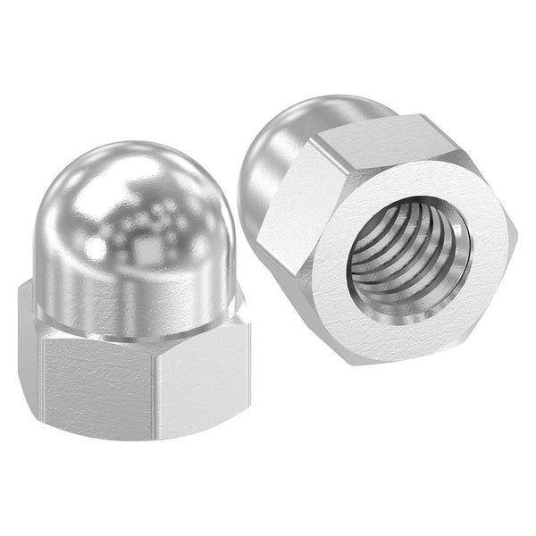 Sechskant-Hutmutter, M5, DIN 1587, 10er Pack