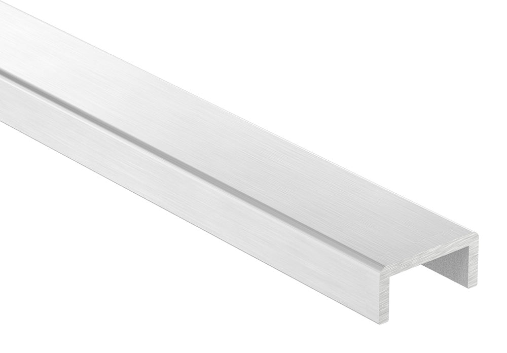 Aluminium-Kantenschutzprofil Static, 30 x 14 x 3mm, für Glasstärke 20,00-21,52mm, Länge 3000mm