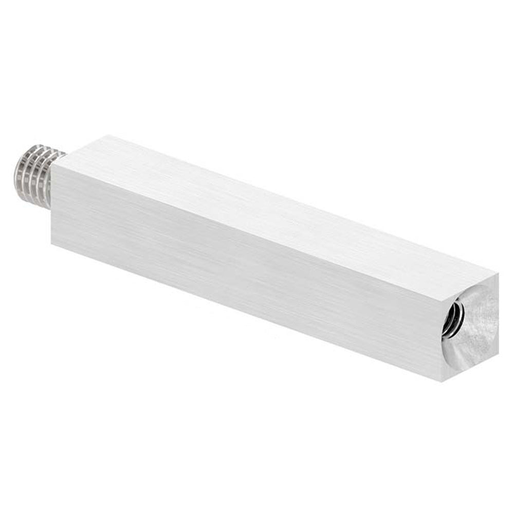 12 x 12mm Vierkant-Stift, mit M8 x 9mm Außengewinde unten und M6 x 15mm Innengewinde oben, Länge 68mm