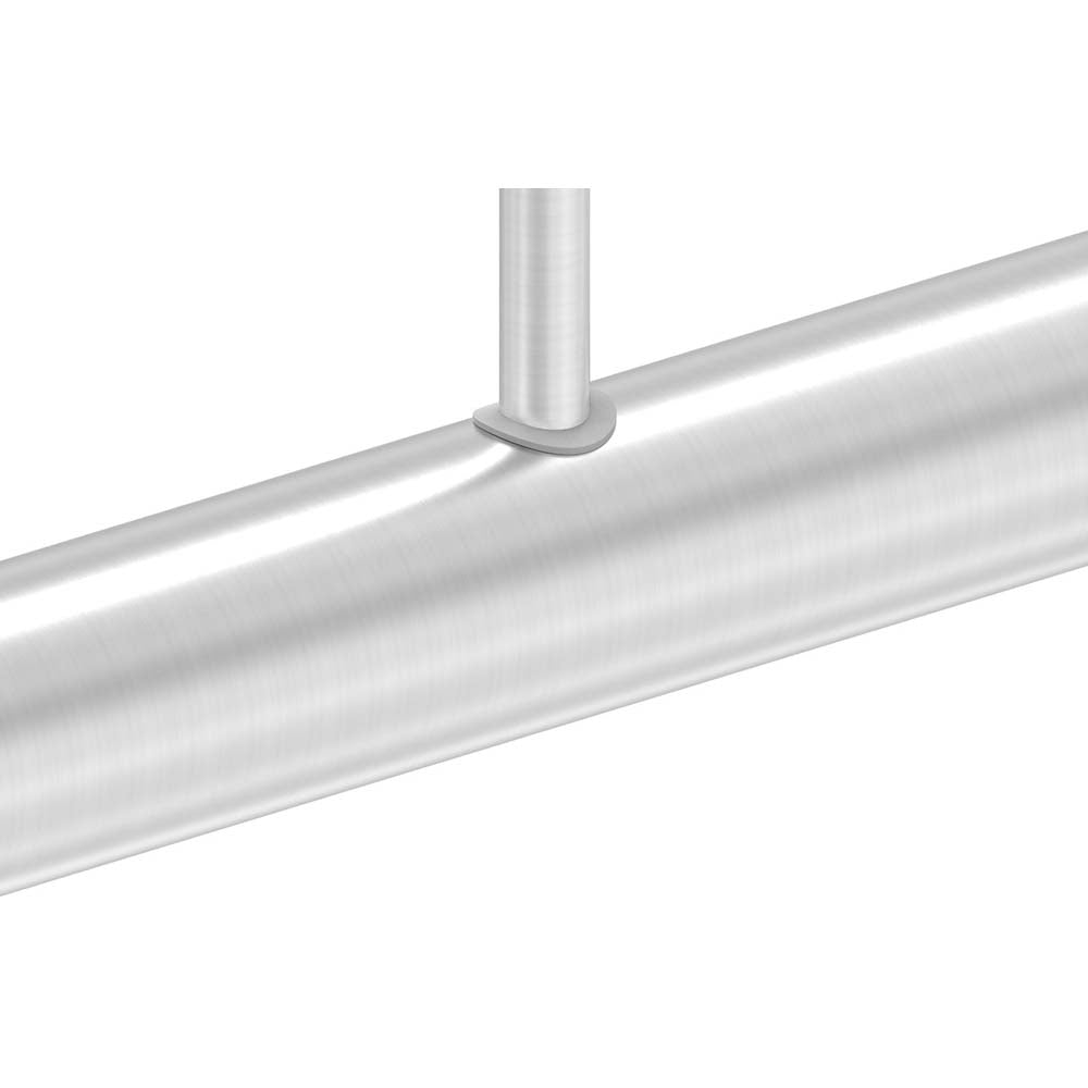 Steckmuffe aus Kunststoff für 12mm Stab, Anschluss für ø 33,7 - 45mm Rundrohr