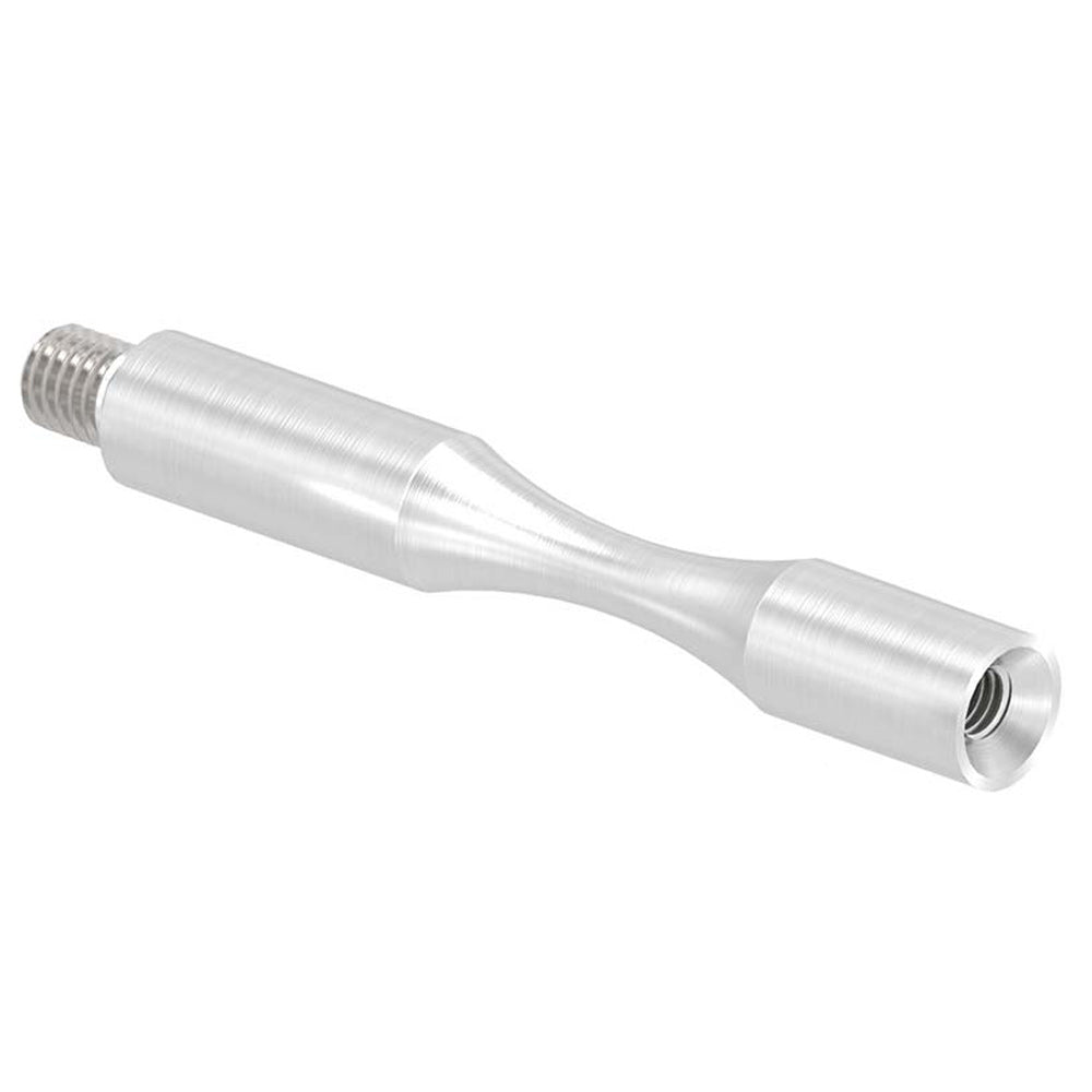 ø 12mm Stift zum Biegen, mit M8 x 10mm Außengewinde unten und M6 x 15mm Innengewinde oben, Länge 81mm