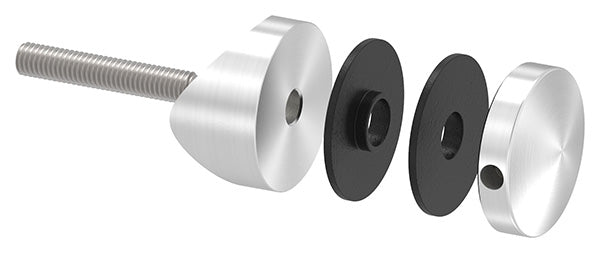 Glas-Punkthalter ø 40mm für Glas 3,0-12,76mm, Anschluss ø 42,4mm