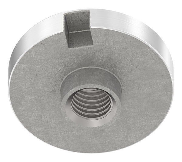 Glas-Punkthalter 30mm, Oberteil, für Glas 6,0-12,76mm, V2A