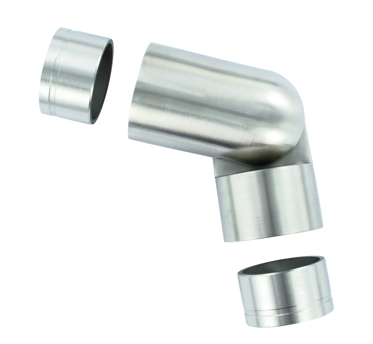 Verbinder flexibel für Holzhandlauf ø 42mm, inkl. 2 Adaptern