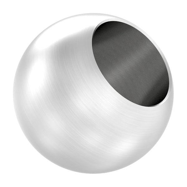 V4A Edelstahlkugel massiv ø 20mm, mit 12,2mm Sackloch