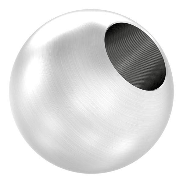 Edelstahlkugel massiv ø 30mm, mit 14,2mm Sackloch