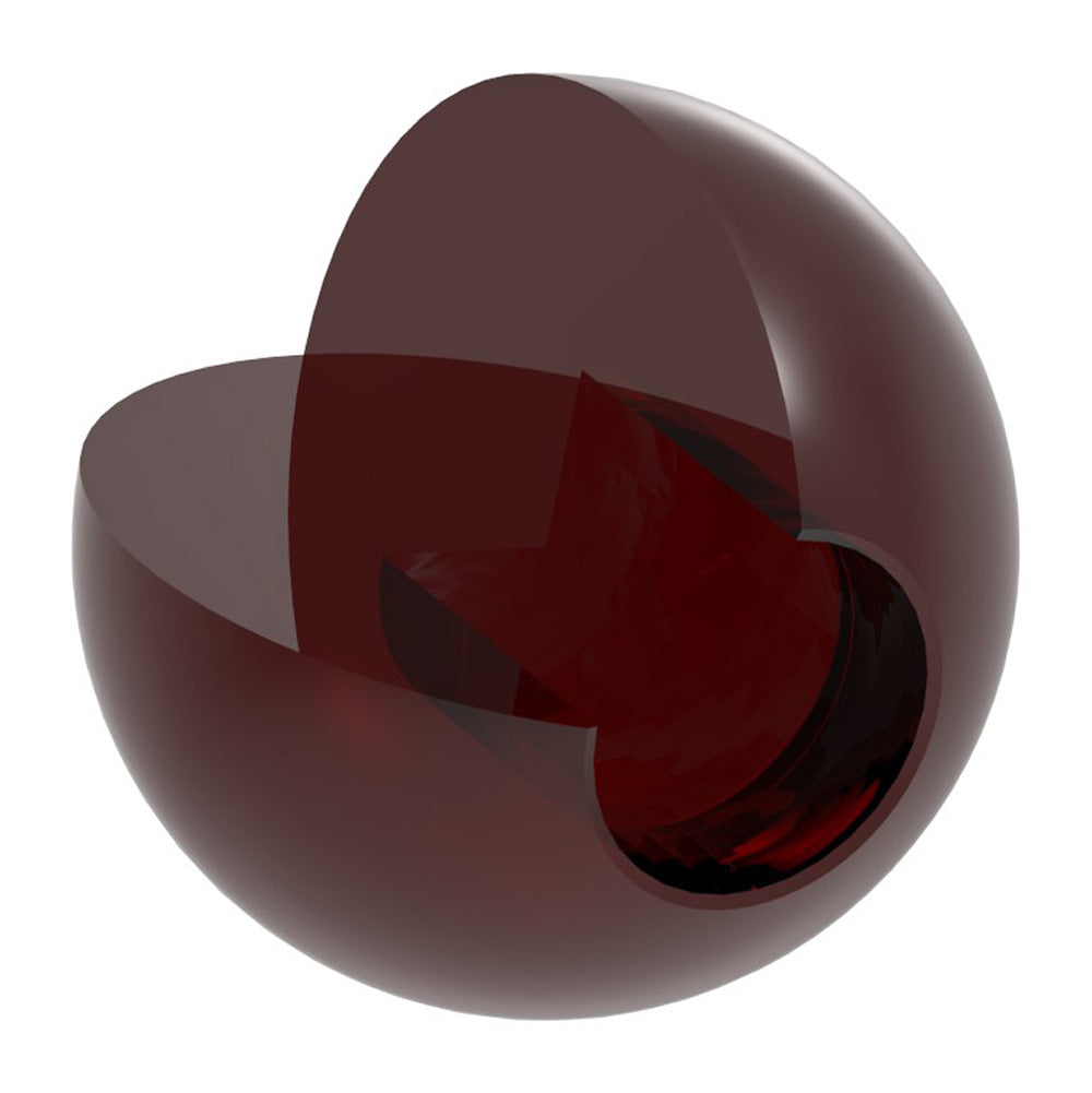 Glaskugel rot ø 30mm mit Sackloch ø 12,3mm