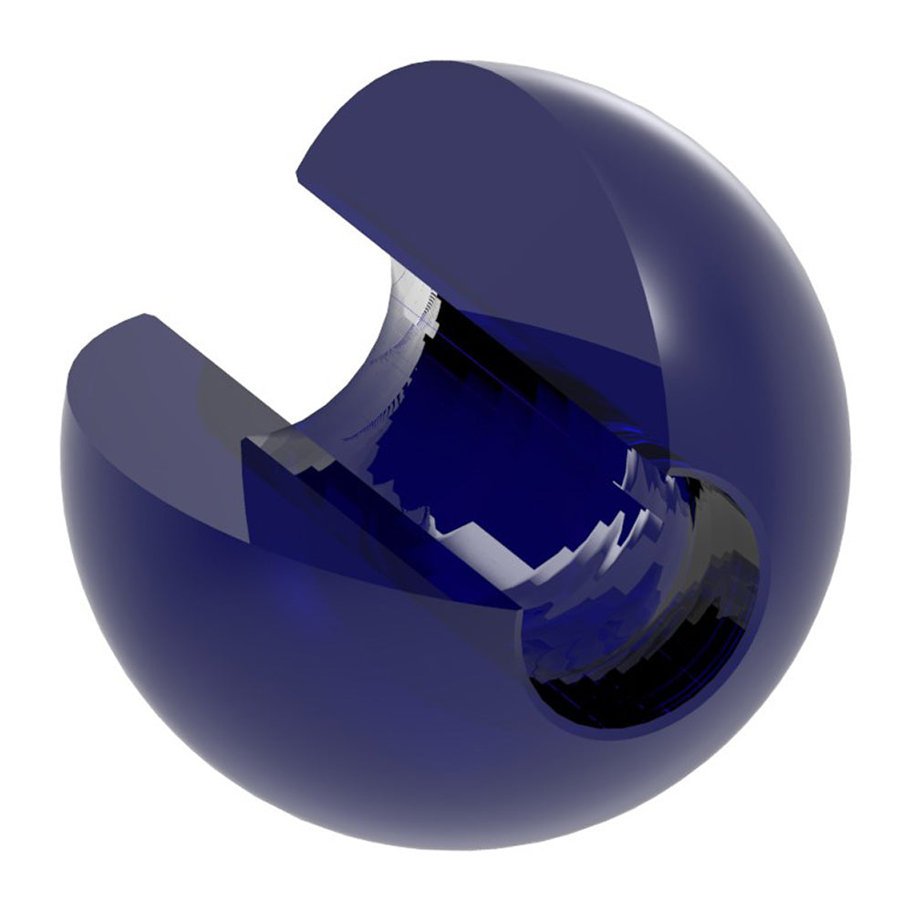 Glaskugel blau ø 35mm mit Durchgangsbohrung ø 12,3mm
