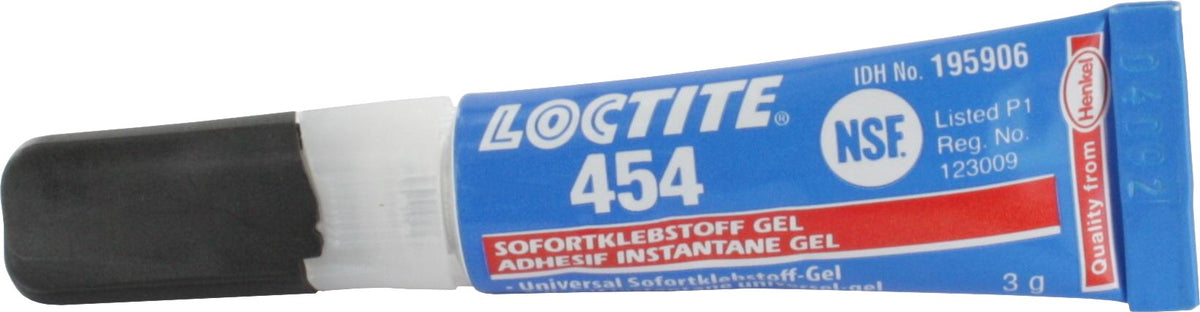 Sofortklebstoff / Edelstahlkleber (gelförmig), 3g Tube