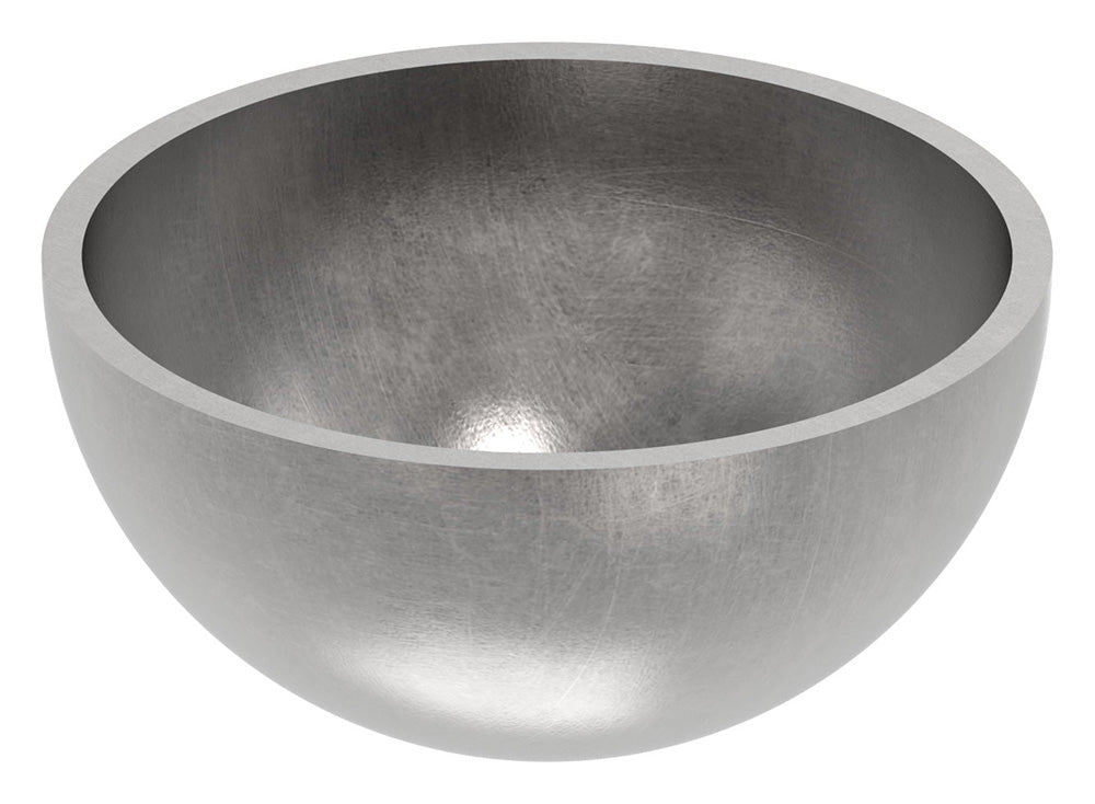 Stahl-Halbhohlkugel ø 50mm, glatt, Wandstärke 2.0mm, ohne Bohrung