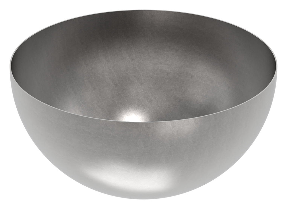 Stahl-Halbhohlkugel ø 400mm, glatt, Wandstärke 2.0mm-2.5mm, ohne Bohrung