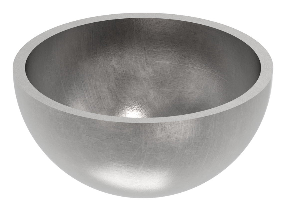 Stahl-Halbhohlkugel ø 42mm, glatt, Wandstärke 2.0mm, ohne Bohrung