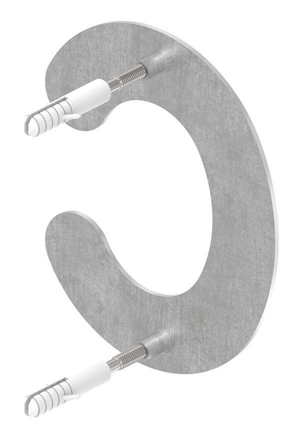 Hausnummer klein, Buchstabe "c", aus Edelstahl