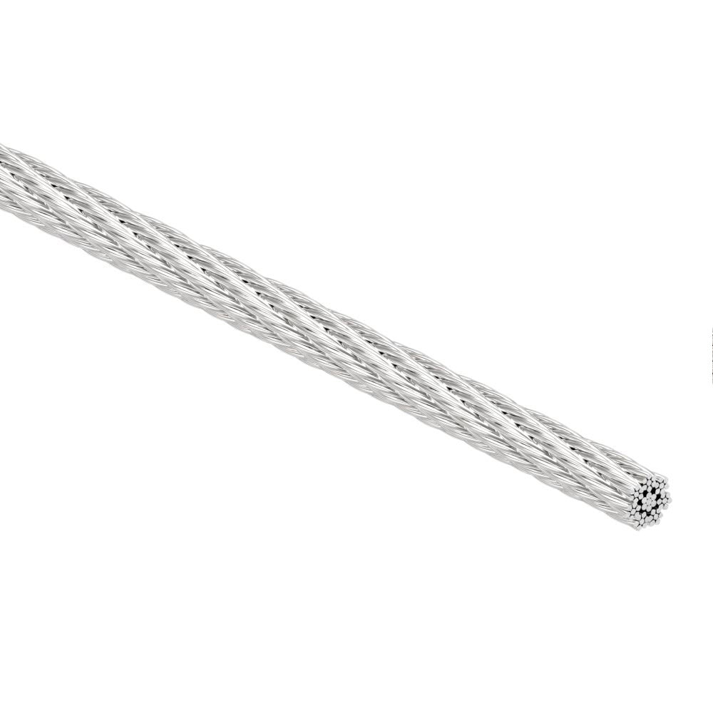Edelstahl-Seil ø 6mm, flexibel 7x7, Länge 40m