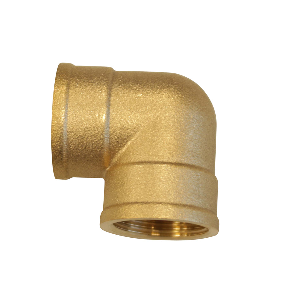 Winkel 90°, IG - IG 3/4" aus Messing
