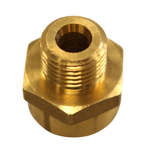 Doppelnippel reduziert , AG 1" - IG 1 1/4" aus Messing