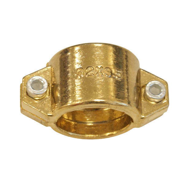 Klemmschale zweiteilig, für Schlauch 3/4", aus Messing