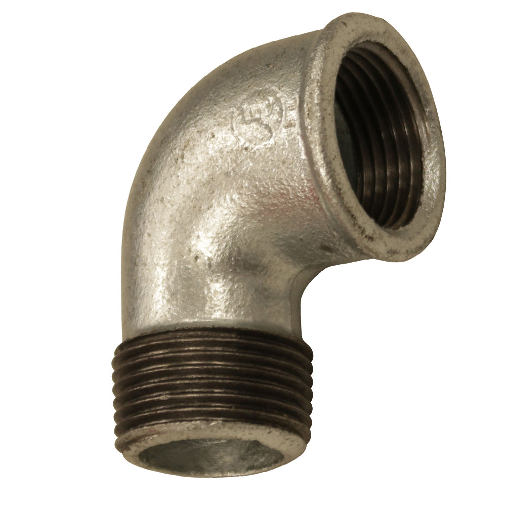 Winkel 90°, IG 3/4" - AG 3/4", aus Temperguss