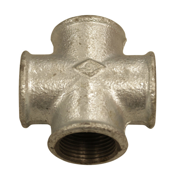 Kreuzstück, 4 x IG 3/8", aus Temperguss
