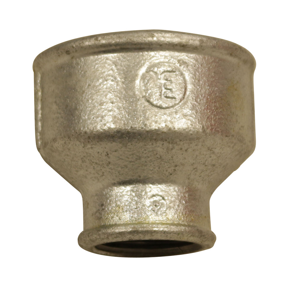 Reduziermuffe, IG 1/2" - IG 1/4", aus Temperguss