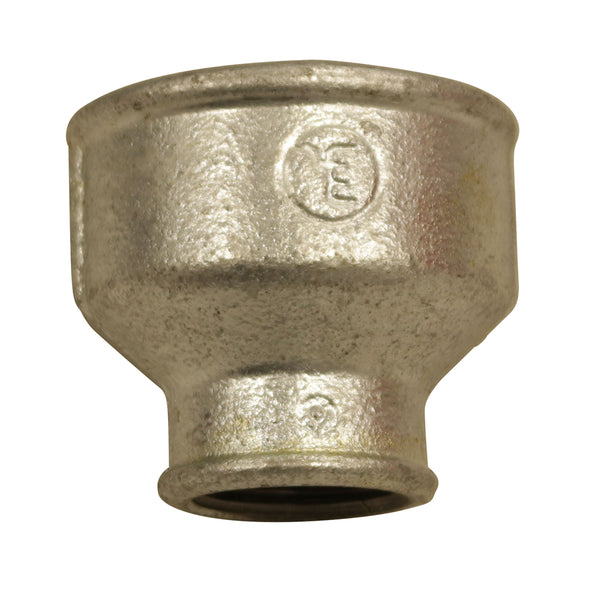 Reduziermuffe, IG 3/8" - IG 1/4", aus Temperguss