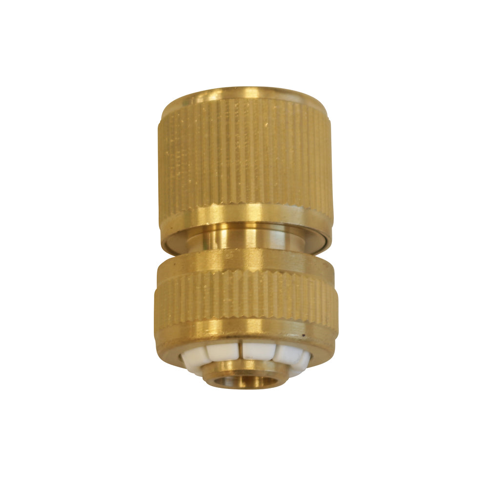 Schlauchanschluss ohne Wasserstop, für Schlauch 3/4", aus Messing