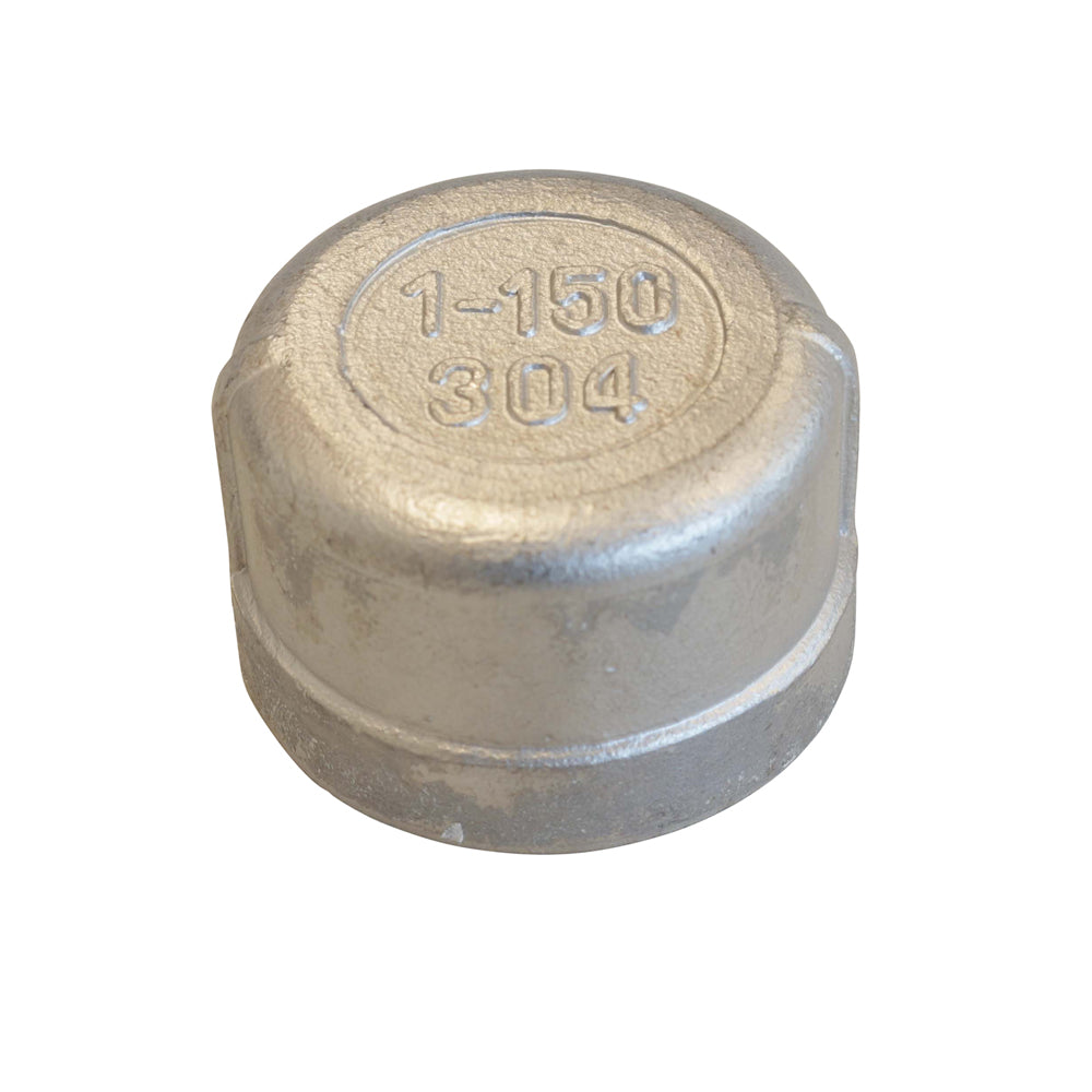 Kappe (Rund), IG 3/8" aus V2A Edelstahl
