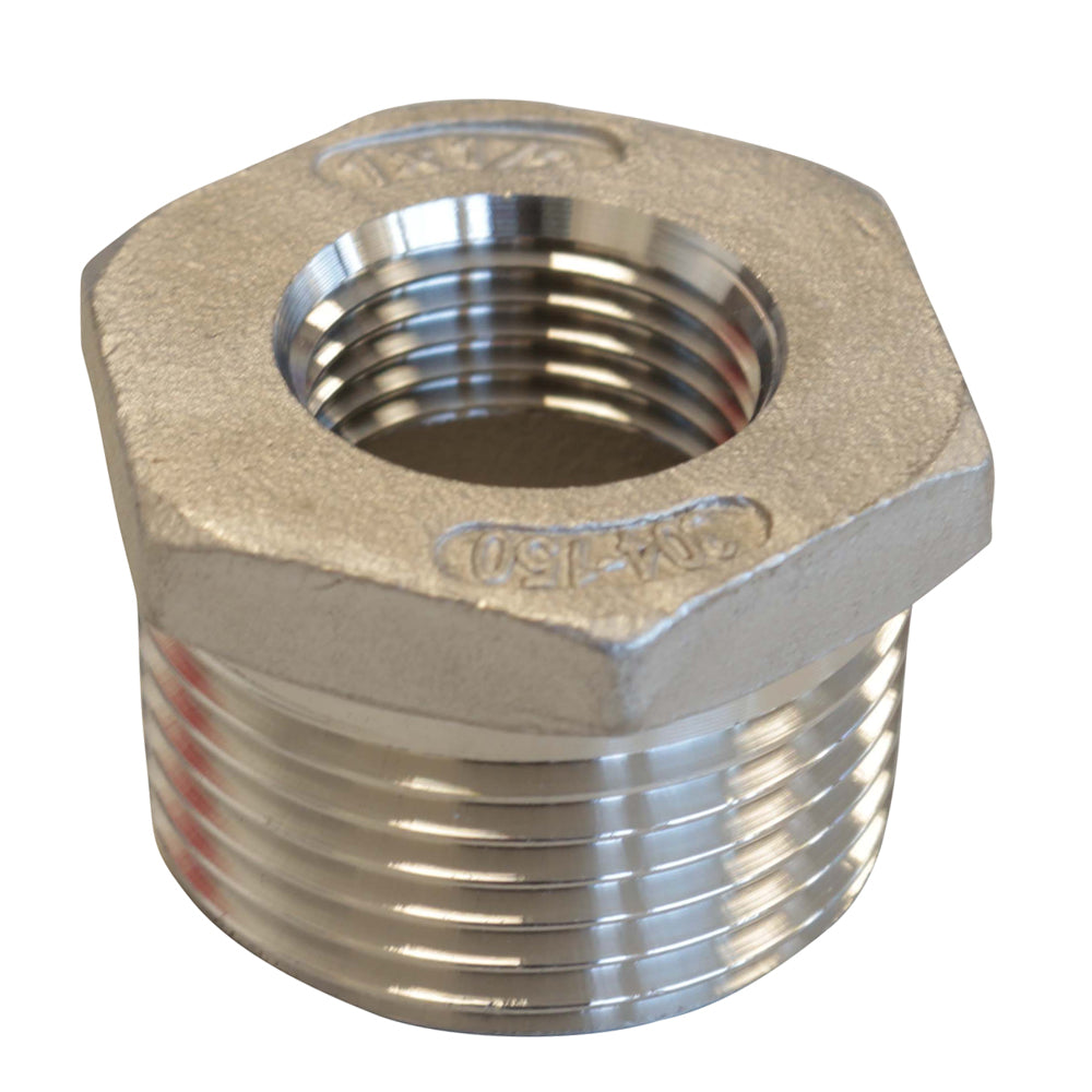 Reduzierstück, AG 3/8" - IG 1/4" aus V2A Edelstahl