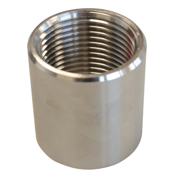 Muffe glatt, IG 3/4" - IG 3/4" aus V2A Edelstahl