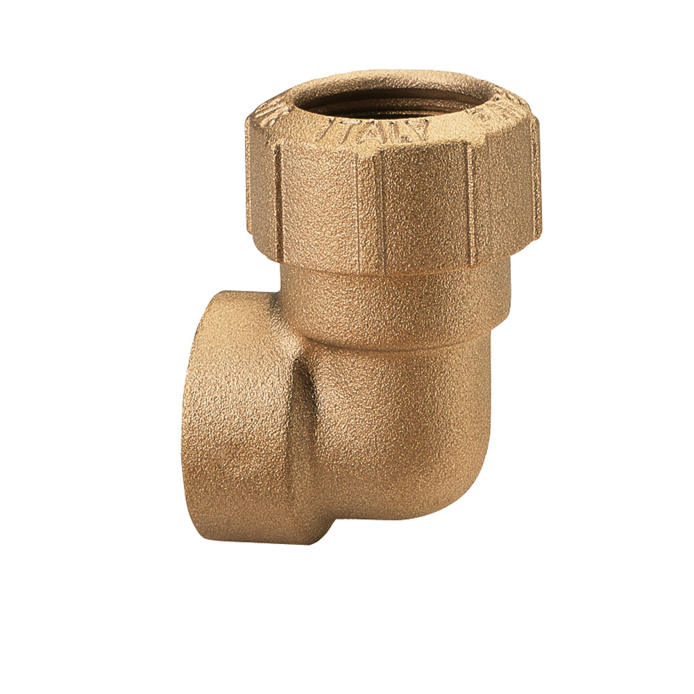 Winkelkupplung, Verschraubung 20mm - IG 1/2" , aus Messing