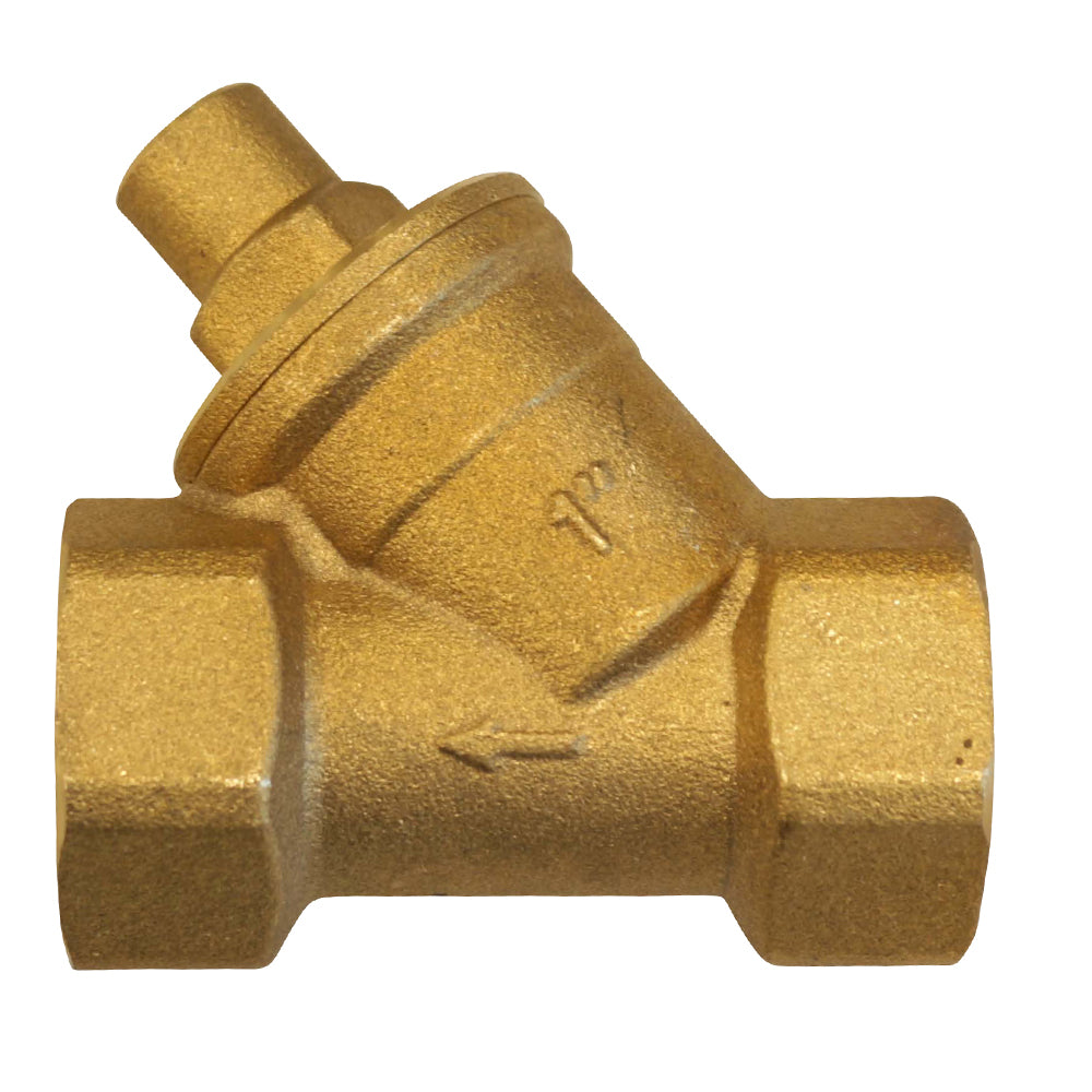Schrägsitz-Rückschlagventil, IG 1/2" - IG 1/2", aus Messing