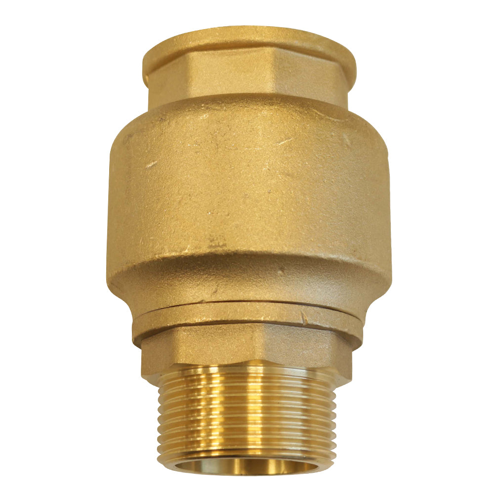 Pumpen-Rückschlagventil , IG 1 1/4" - AG 1 1/4", aus Messing