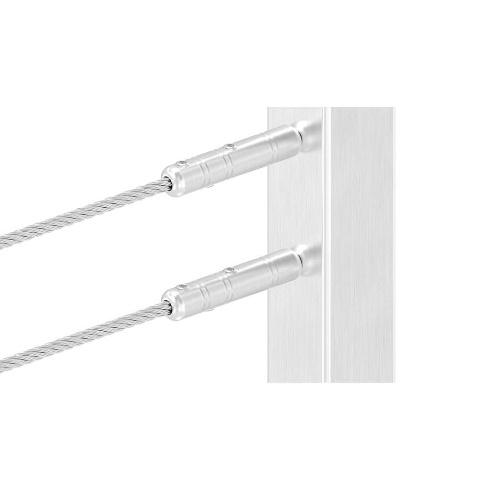 Gewindeterminal zur Selbstmontage, mit Außengewinde M8, für ø 8mm Seil