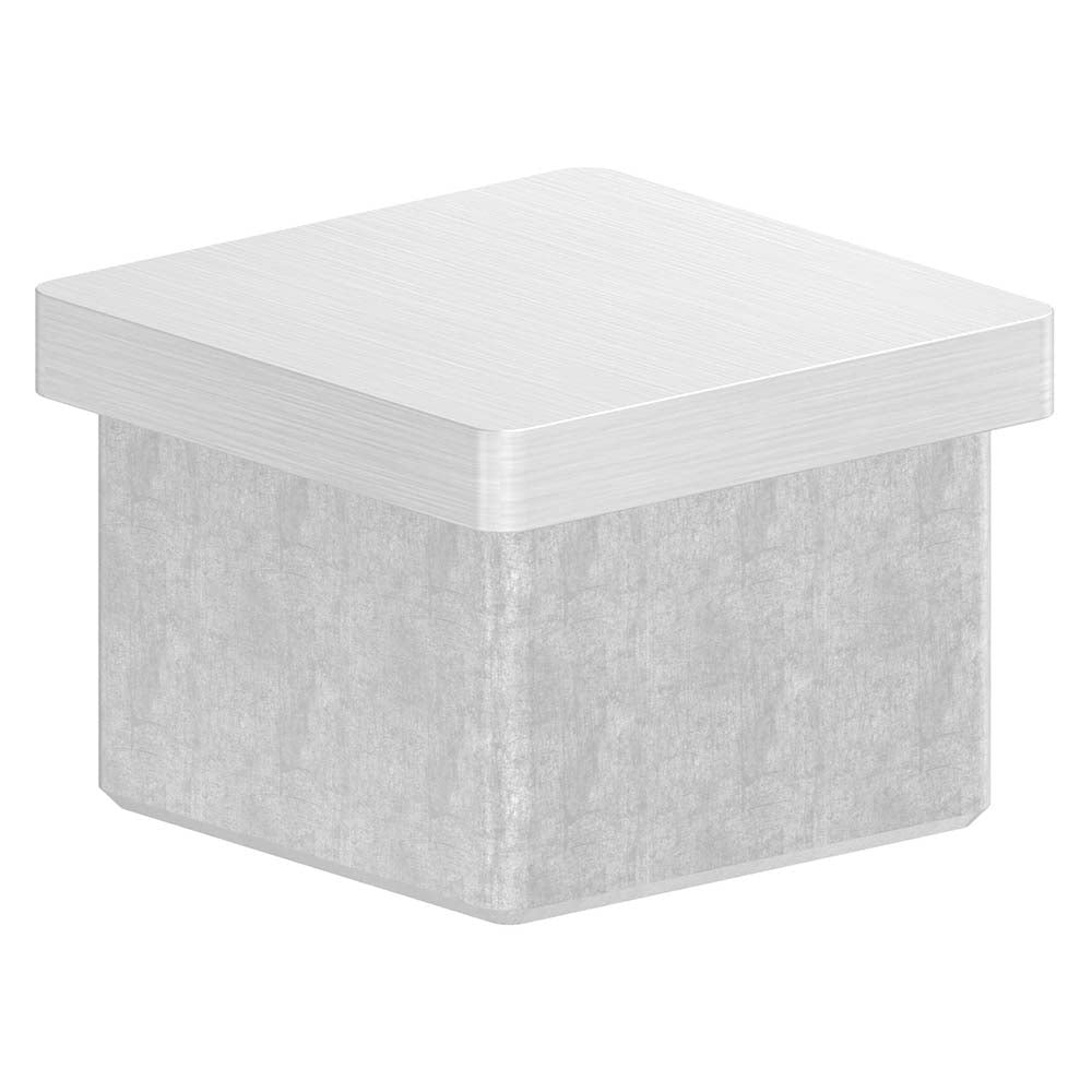 V2A Einsteckkappe, für Vierkantrohr 35 x 35 x 2,0mm