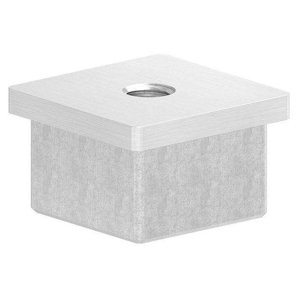 Einsteckkappe mit M10 Innengewinde, für Vierkantrohr 40 x 40 x 3,0mm
