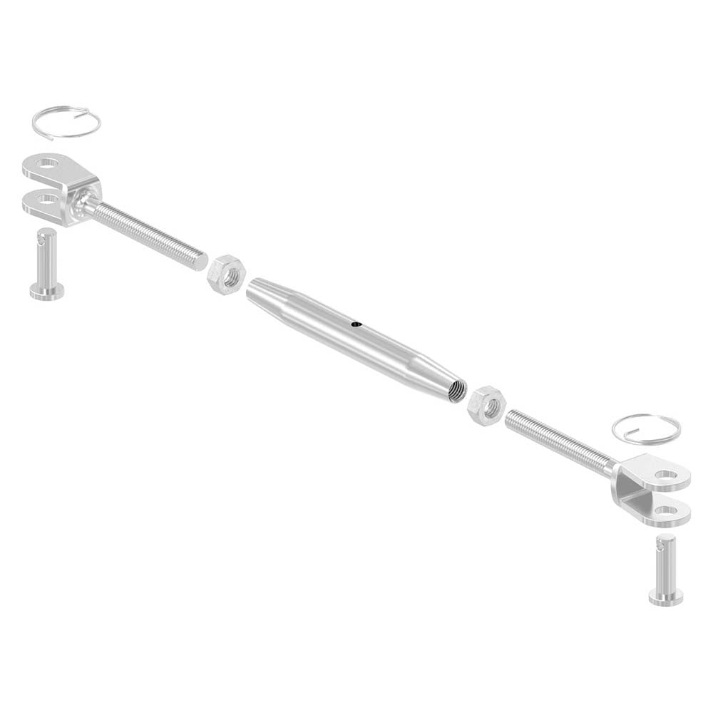 Wantenspanner mit beidseitiger Gabel, mit M6 Gewinde
