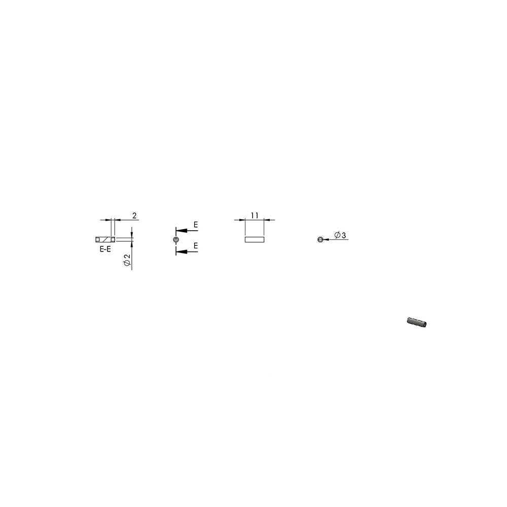 Gewindeterminal zur Selbstmontage mit Gelenk, für Pfosten ø 42,4 mm und ø 5mm Seil