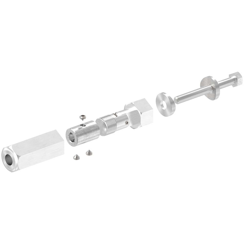 Gewindeterminal zur Selbstmontage mit Gelenk, für Pfosten ø 42,4 mm und ø 6mm Seil