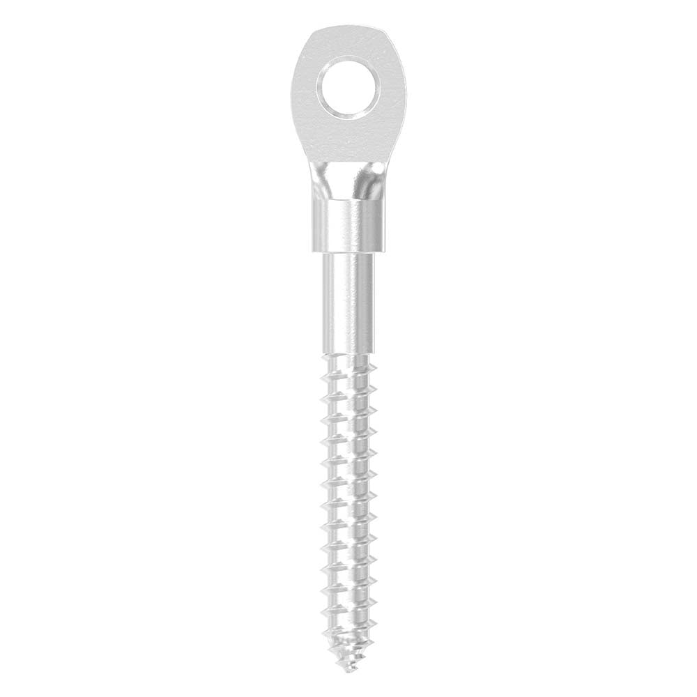 Augenschraube mit Holzgewinde, mit M5 Gewinde, für ø 5mm Seil