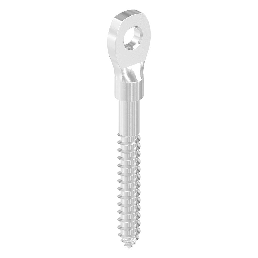 Augenschraube mit Holzgewinde, mit M5 Gewinde, für ø 5mm Seil