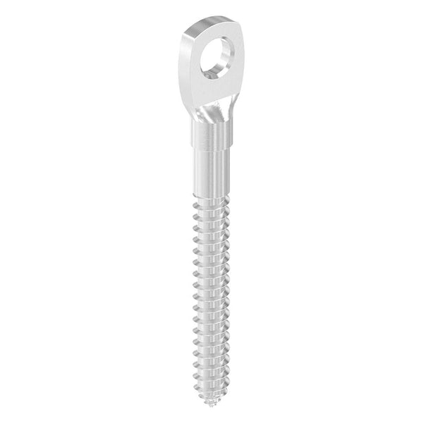 Augenschraube mit Holzgewinde, mit M6 Gewinde, für ø 6mm Seil